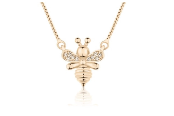 Little Bee Necklace - 18k Gold Necklace