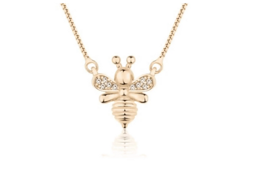 Little Bee Necklace - 18k Gold Necklace